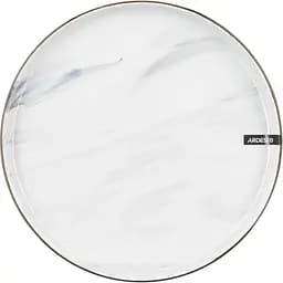 Тарілка обідня Ardesto Marmo 27 см біла (AR2927MRW)