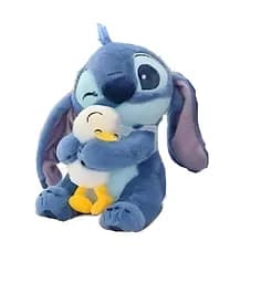 М'яка іграшка M 18008 Стич з каченям, висота 24см, шелестіючі елементи на спині (6900077198546)