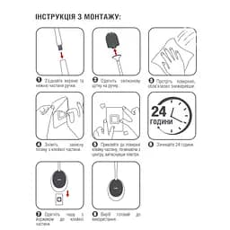 Йоржик для унітазу МВМ My Home клейкий BP-21, білий з сірим (BP-21 WHITE/GRAY) - мініатюра 6