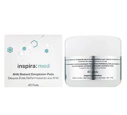 Очищающие диски-спонжи для лица с AHA-кислотами Inspira Med 40 шт