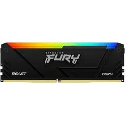 Модуль пам'яті для комп'ютера DDR4 8GB 3200 MHz Beast RGB Kingston Fury (ex.HyperX) (KF432C16BB2A/8WP)