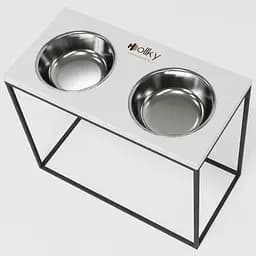 Hollky Base XL40 — миски на підставці для великих собак (2 × 1,8 л, висота 40 см) - мініатюра 7
