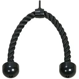 Канат для тяги York Fitness двойной хват на трицепс с вращающимся подвесом, хром