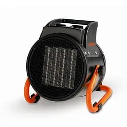 Теплова гармата 2E електрична 2.0 кВт, площа обігріву 20 кв.м., чорний (2E-AHC2000)