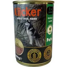 Вологий корм Klicker паштет для дорослих собак з ягням 400 г.
