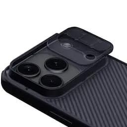 Карбонова накладка Nillkin CamShield Pro для Apple iPhone 17 Pro (6.3) Transparent black - мініатюра 4