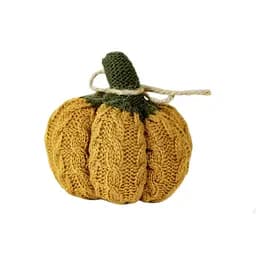 Декоративний текстильний виріб Прованс Гарбуз Mini вохра 9 см (35120)