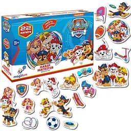 Дитячий набір магнітів Щенячий патруль "Весела гра" Magdum ML4034-02 22 шт