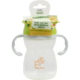 Поїльник-непроливайка Baby Team 360° з ручками зелений 300 мл - мініатюра 5
