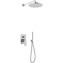 Душевая система Kohlman Wexpo 25 chrome + BOX скрытого монтажа QW210WR25, Хром