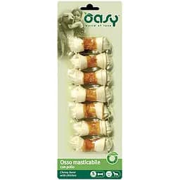 Лакомство для собак малых пород Oasy Chewy Bone курица S 7 шт., 90 г