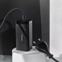 Блок швидкого заряджання 4 порти Baseus GaN3 Pro 65 W (2 Type-C + 2 USB) - мініатюра 4