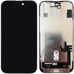 Дисплей Apple iPhone 15 с сенсором и рамкой, черный