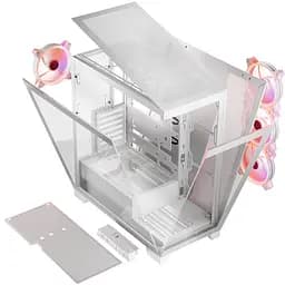 Корпус Modecom VOLCANO SPACE APEX ARGB 4x140 мм fans MIDI USB 3.0x2+TYPE-C WHITE без БЖ ATX (AT-SPACE-PG-20-000000-000) - мініатюра 9