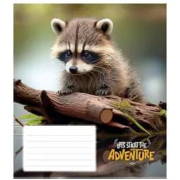 Тетрадь ученическая Adventure Школярик 012-3291C-3 в косую линию 12 листов