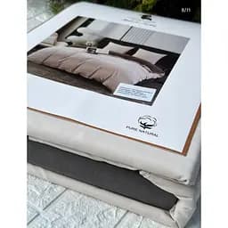 Постельное белье L&M Home Textiles евро размер из вареного хлопка не требует глажки 100% хлопок 200х230 см Каппучино Турция