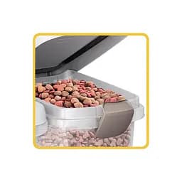 Stefanplast (Стефанпласт) Контейнер для корму 25л (10кг) світло/бежевий білий - мініатюра 4