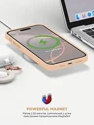 Силиконовый чехол с MagSafe для Apple iPhone 16 Pro Max, ICON2 MagCase, золотой, противоударный, панель с мягкой подкладкой, защита всего корпуса, поддержка беспроводной зарядки, совместим с защитными стеклами и пленками, ArmorStandart (ARM80196) - мініатюра 9