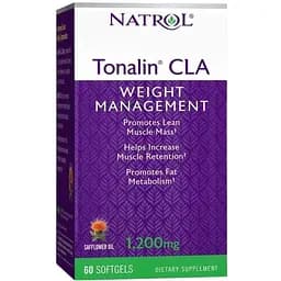 Жироспалювач Natrol Tonalin CLA 1200 мг 60 капсул