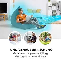 Охолоджувач повітря Klarstein Cooler Rush 3-в-1 132 м³/година Чорний (10035825) - мініатюра 10