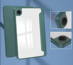 Чохол TPUCristal SlimTPU Spen holder Samsung Galaxy Tab A9 8.7 X110 X115 Темно-зелений - мініатюра 8