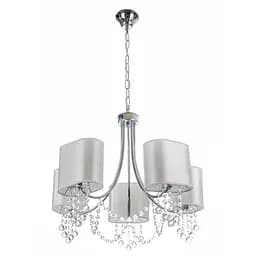 Люстра подвесная Brille с абажуром E14 40W CH (BCL-723S/5)