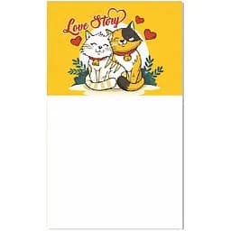 Блокнот Jumbi на магните Love story Котики Kt30072101 30 листов     