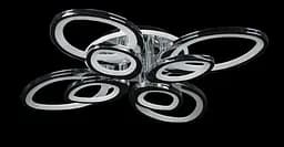 Люстра стельова LED Splendid Ray LK232/4+4+A, 75 см, 8 ламп, пульт, димер, білий метал, акрил, сучасний стиль для дому