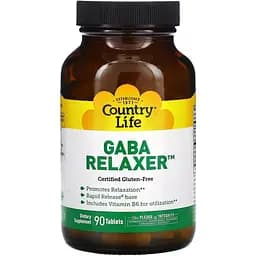 Био-активная добавка Country Life Gaba Relaxer 90 таблеток