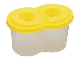 Стакан-непроливайка двойной, желтый, 6 шт. в упаковке, ZB.6901-08