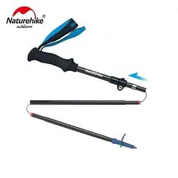Трекінгова палиця Naturehike ST07 (NH18D010-Z) 99-115см складна - бордова - мініатюра 2