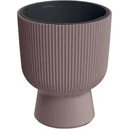  Кашпо для квітів Prosperplast Milly круглий на ніжці 240 мм марсал