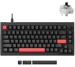 Клавіатура Lemokey X4 Keychron Brown EN/UKR Red LED Black (X4-A3-UA)