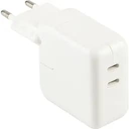 Зарядное устройство Apple Dual Type‑C PD25W/PD25W Total 50W 1:1 White