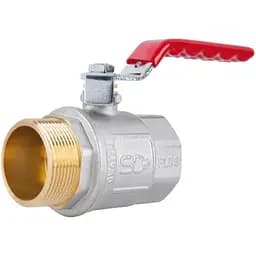 Кран шаровой Thermo Alliance Standart 1 1/2" ВН прямой, никель, PN40, рычаг SD605NW40PN40