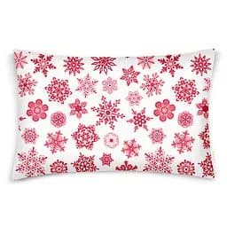 Дитяча постільна білизна фланель Cosas SNOWFLAKES CS2 110х140см (Flannel_SnowflakesRedWhite_01Snow_140) - мініатюра 4