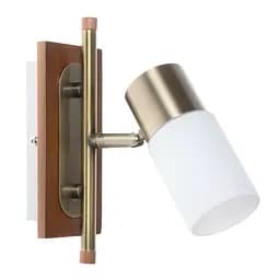 Світильник Brille HTL-118/1E настінний накладний спот дерев'яний E14