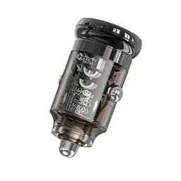Автомобильное зарядное устройство для HOCO Z53A Vision PD30W+QC3.0 transparent черный