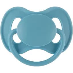 Пустушка латексна кругла Canpol babies Nude 6-18 місяців блакитна (23/224_blu)