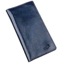Кошелек унисекс на кнопках кожаный SHVIGEL 16192 синий