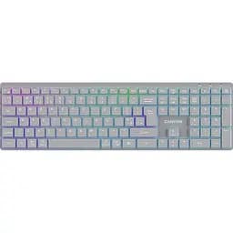 Клавіатура Canyon HKB-W11 UK/US RGB Dual Mode Wireless Grey (CNS-HBTK11G)