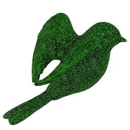 Елочная игрушка MIS LT Птичка 8х6х4 см зеленый