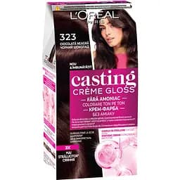Фарба-догляд для волосся без аміаку L'Oreal Paris Casting Creme Gloss відтінок 323 Чорний Шоколад 120 мл (A5776376)