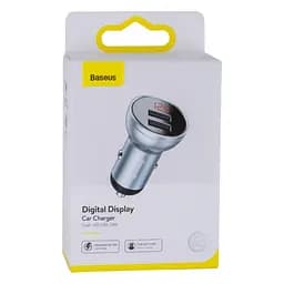 Зарядное устройство для Baseus Digital Display 4.8 A 24 W CCBX-0S серебристый