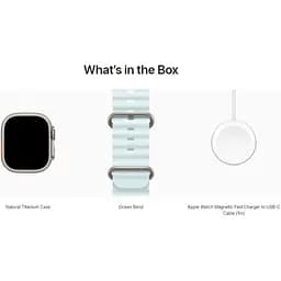 Смарт-годинник Apple Watch Ultra 2 49mm Natural Titanium Case with Ice Blue Ocean Band [MYT03+MXTF3] [114930] - мініатюра 4