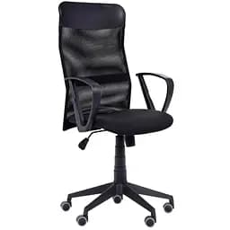 Кресло Ultra/АМФ-7 сиденье А-1/спинка Сеть серая, вставка Скаден черный