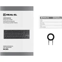Клавіатура REAL-EL M 05 Grey (EL123100044) [128757] - мініатюра 11