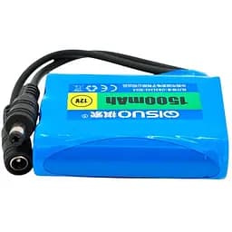 Аккумулятор QiSuo QS12015 литиевый для техники роутера 12V 1.5Ah с элементами Li-ion 18650 DC5.5x2.1