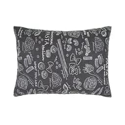 Подушка декоративная Home Line Паста 35x50 см графитовая (183429)