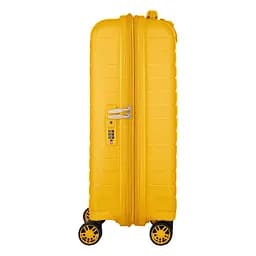2E Валіза, Aero, поліпропілен, мала, 35/44 л, TSA, 4 колеса, EXP, бурштиново-жовтий - мініатюра 4